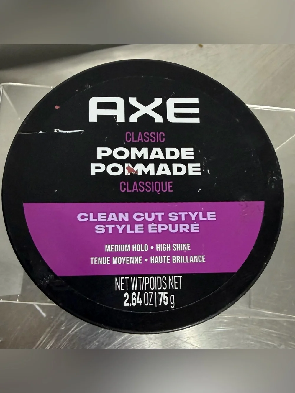 AXE Classic Pomade Clean Cut Style - Medium Hold / High Shine - 2.64 oz